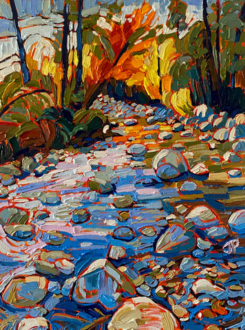 Sunlight over Autumn Creek
