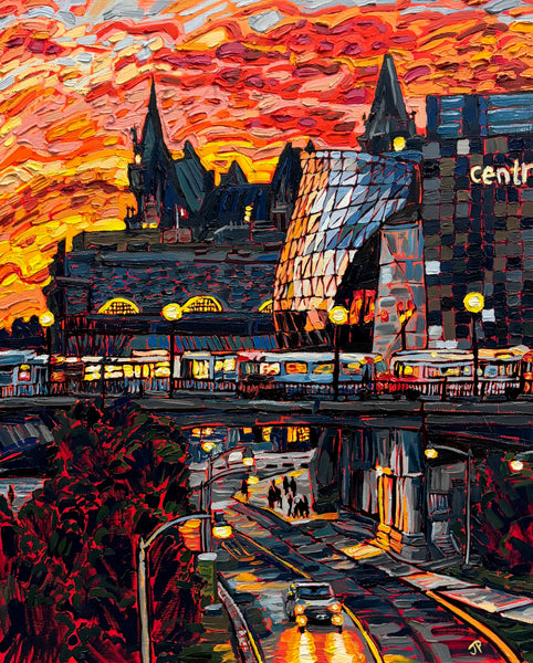 Evening Glow on Mackenzie King Bridge