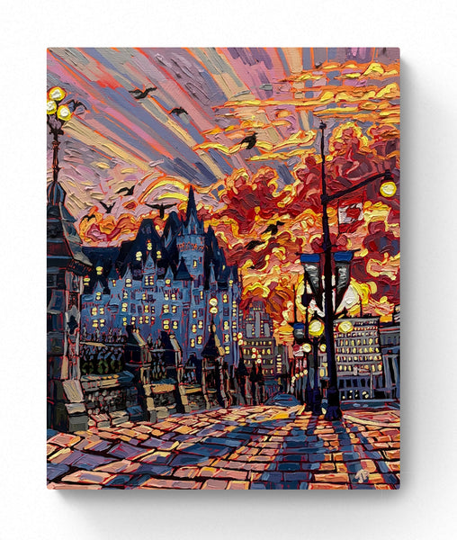 Golden Hour on Wellington Street, Ottawa