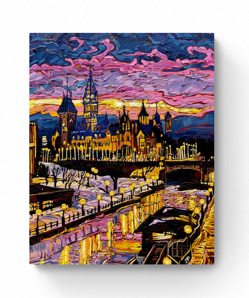 Gilded Reflections on the Rideau Canal