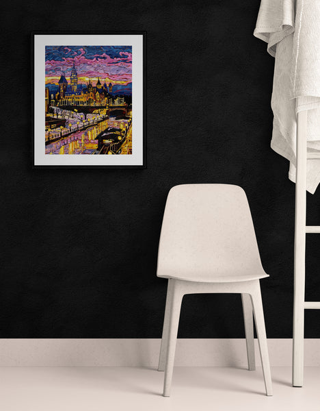 Gilded Reflections on the Rideau Canal