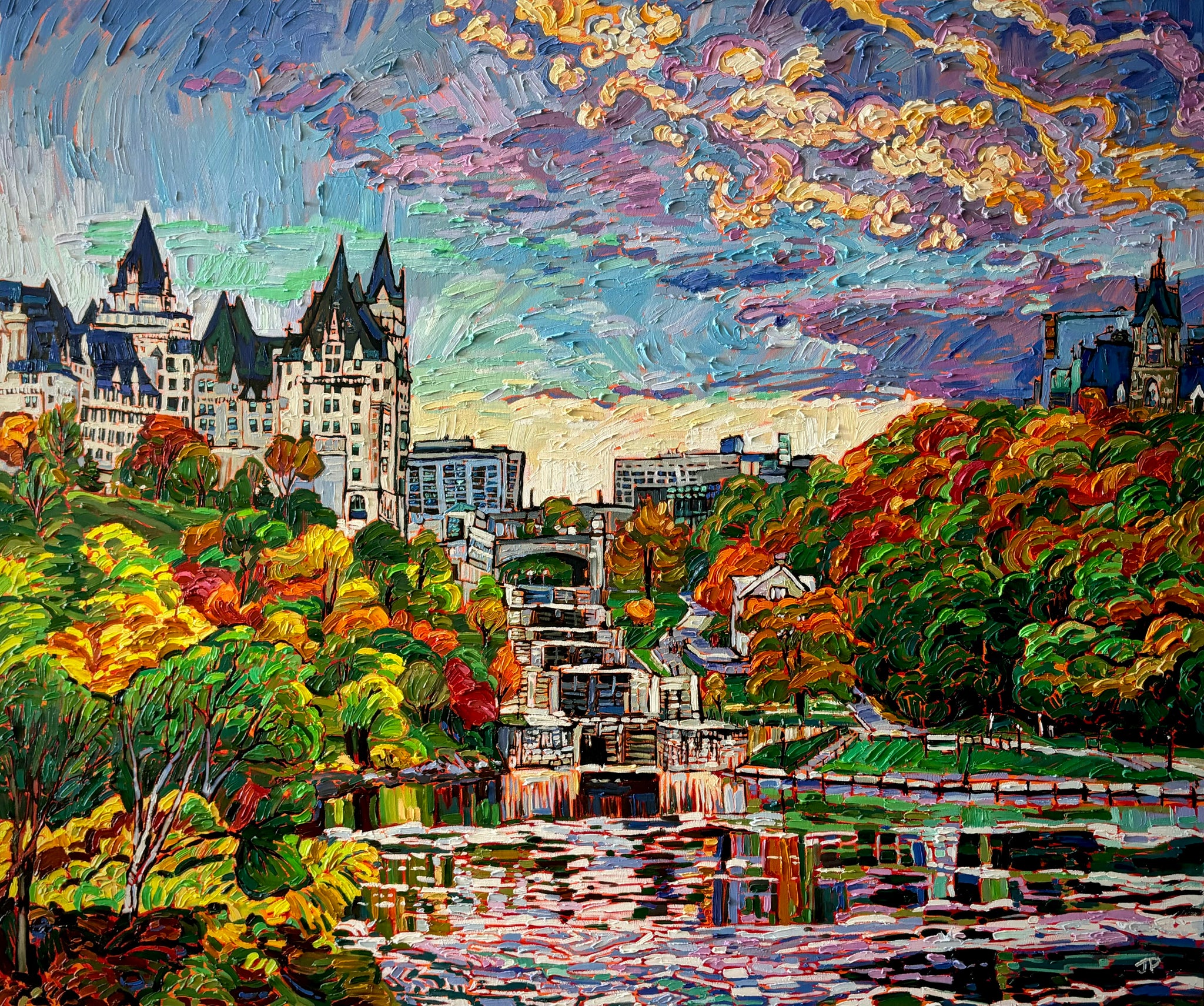 View of Rideau Canal Locks from the Ottawa River, 2024